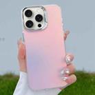 For iPhone 15 Pro Max Color Plating Discoloration PC Phone Case(Silver) - 1