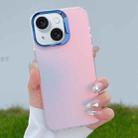 For iPhone 15 Plus Color Plating Discoloration PC Phone Case(Blue) - 1