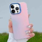 For iPhone 14 Pro Color Plating Discoloration PC Phone Case(Blue) - 1