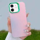 For iPhone 12 Color Plating Discoloration PC Phone Case(Green) - 1