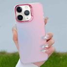 For iPhone 11 Pro Color Plating Discoloration PC Phone Case(Rose Red) - 1