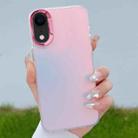 For iPhone XR Color Plating Discoloration PC Phone Case(Rose Red) - 1