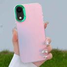 For iPhone XR Color Plating Discoloration PC Phone Case(Green) - 1