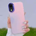 For iPhone XR Color Plating Discoloration PC Phone Case(Purple) - 1