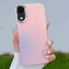 For iPhone XR Color Plating Discoloration PC Phone Case(Silver) - 1