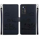 For Xiaomi 12 / 12X Cute Cats RFID Leather Phone Case(Black) - 1