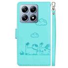 For Xiaomi 14T Cute Cats RFID Leather Phone Case(Green) - 3