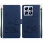 For Xiaomi 14T Cute Cats RFID Leather Phone Case(Blue) - 1