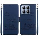 For Xiaomi 14T Pro Cute Cats RFID Leather Phone Case(Blue) - 1