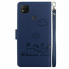 For Xiaomi Poco C31 Cute Cats RFID Leather Phone Case(Blue) - 3