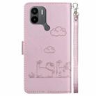 For Xiaomi Poco C50 Cute Cats RFID Leather Phone Case(Rose Gold) - 3