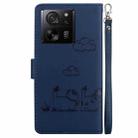 For Xiaomi 13T / 13T Pro Cute Cats RFID Leather Phone Case(Blue) - 3