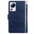 For Xiaomi 13 Lite / Civi 2 Cute Cats RFID Leather Phone Case(Blue) - 3