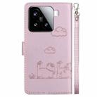 For Xiaomi 15 Cute Cats RFID Leather Phone Case(Rose Gold) - 3