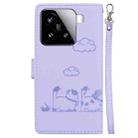 For Xiaomi 15 Cute Cats RFID Leather Phone Case(Purple) - 3