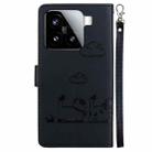For Xiaomi 15 Cute Cats RFID Leather Phone Case(Black) - 3