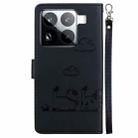 For Xiaomi 15 Pro Cute Cats RFID Leather Phone Case(Black) - 3