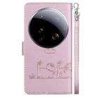 For Xiaomi 15 Ultra Cute Cats RFID Leather Phone Case(Rose Gold) - 3