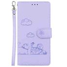 For Xiaomi 15 Ultra Cute Cats RFID Leather Phone Case(Purple) - 2