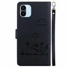 For Redmi A1 / A2 Cute Cats RFID Leather Phone Case(Black) - 3