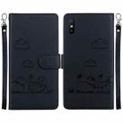 For Redmi 9A / 9i Sport Cute Cats RFID Leather Phone Case(Black) - 1