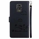 For Redmi Note 9 Pro Cute Cats RFID Leather Phone Case(Black) - 3