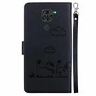 For Redmi Note 9 / 10X 4G Cute Cats RFID Leather Phone Case(Black) - 3