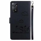 For Redmi Note 12 Pro 4G Cute Cats RFID Leather Phone Case(Black) - 3