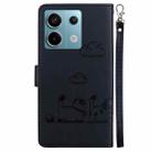 For Redmi Note 13 Pro 5G Cute Cats RFID Leather Phone Case(Black) - 3