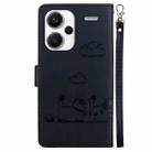 For Redmi Note 13 Pro+ 5G Cute Cats RFID Leather Phone Case(Black) - 3