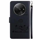 For Redmi A3 Cute Cats RFID Leather Phone Case(Black) - 3