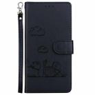 For Redmi Note 14 Pro / Note 14 Pro+ 5G Cute Cats RFID Leather Phone Case(Black) - 2