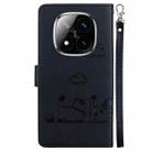 For Redmi Note 14 Pro / Note 14 Pro+ 5G Cute Cats RFID Leather Phone Case(Black) - 3