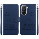 For Redmi A5 4G 173.3mm Cute Cats RFID Leather Phone Case(Blue) - 1
