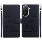For Redmi A5 4G 173.3mm Cute Cats RFID Leather Phone Case(Black) - 1