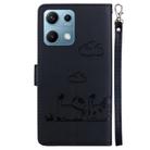 For Redmi Note 14S 4G Cute Cats RFID Leather Phone Case(Black) - 3