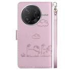 For Redmi K80 / K80 Pro / Xiaomi Poco F7 Pro Cute Cats RFID Leather Phone Case(Rose Gold) - 3
