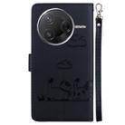 For Redmi K80 / K80 Pro / Xiaomi Poco F7 Pro Cute Cats RFID Leather Phone Case(Black) - 3
