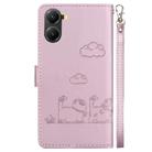 For Redmi Turbo 4 / Xiaomi Poco X7 Pro Cute Cats RFID Leather Phone Case(Rose Gold) - 3