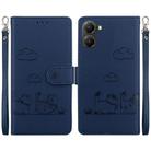 For Redmi Turbo 4 / Xiaomi Poco X7 Pro Cute Cats RFID Leather Phone Case(Blue) - 1