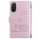 For Redmi A5 4G 171.7mm Cute Cats RFID Leather Phone Case(Rose Gold) - 3