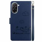 For Redmi A5 4G 171.7mm Cute Cats RFID Leather Phone Case(Blue) - 3