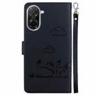 For Redmi A5 4G 171.7mm Cute Cats RFID Leather Phone Case(Black) - 3