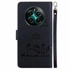 For Realme 12+ Cute Cats RFID Leather Phone Case(Black) - 3