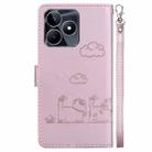 For Realme C53 Cute Cats RFID Leather Phone Case(Rose Gold) - 3