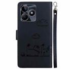 For Realme C53 Cute Cats RFID Leather Phone Case(Black) - 3