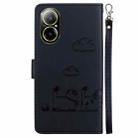 For Realme C67 4G Global Cute Cats RFID Leather Phone Case(Black) - 3