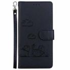 For Realme 13+ Global Cute Cats RFID Leather Phone Case(Black) - 2