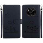 For Realme 14 Pro Cute Cats RFID Leather Phone Case(Black) - 1