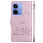 For Realme Neo7 SE Cute Cats RFID Leather Phone Case(Rose Gold) - 3